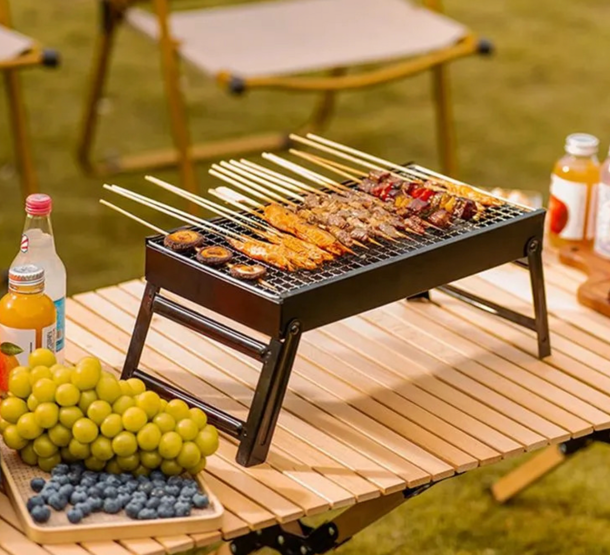 Parrillera Plegable Portátil parrilla