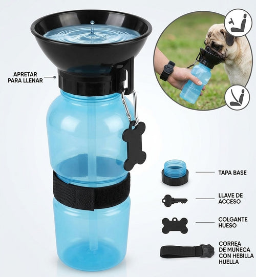 BOTELLA DE AGUA PORTÁTIL PARA MASCOTAS